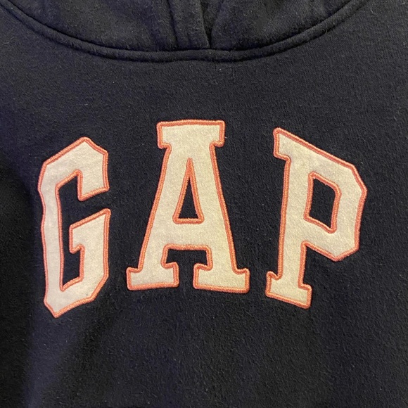 Navy pullover hoodie from Gap. Size 5. - Picture 2 of 4